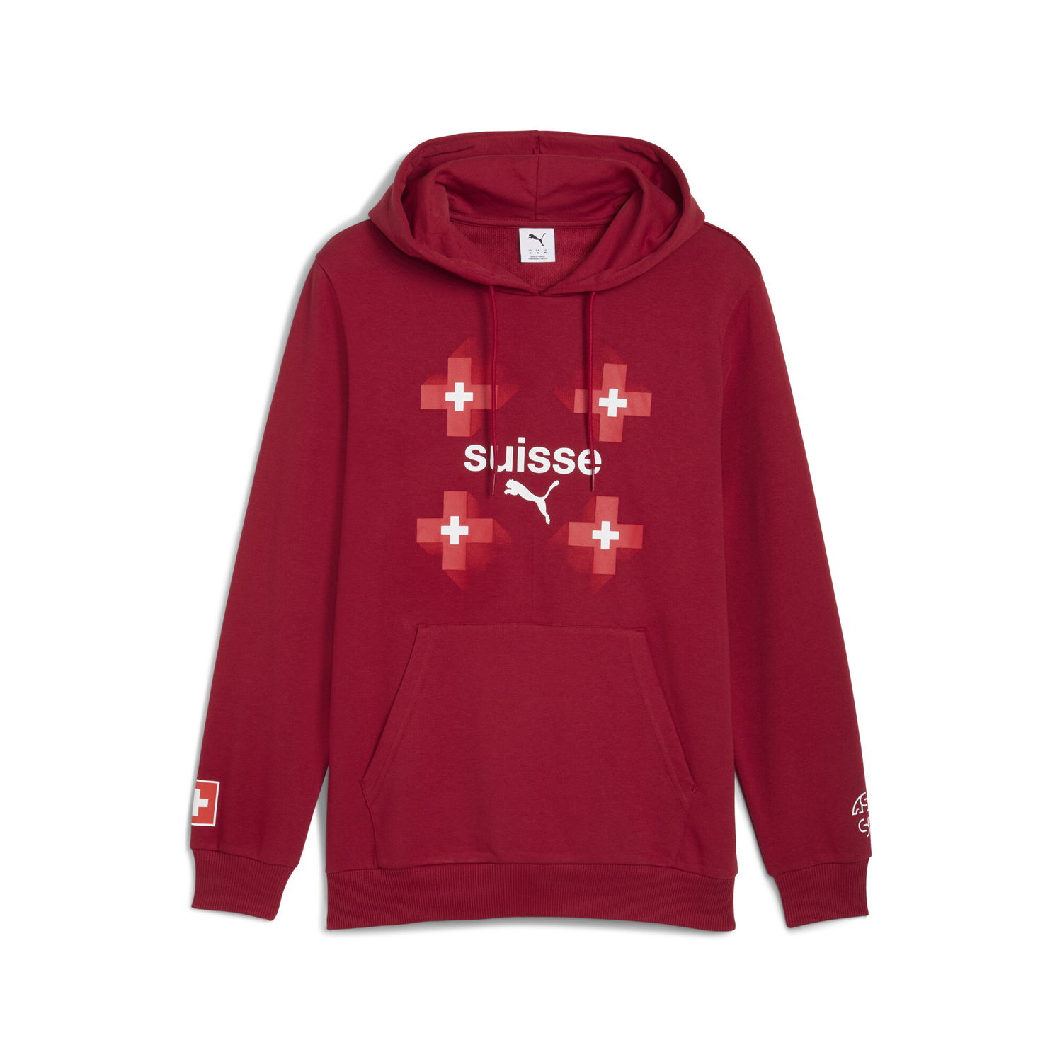 Суитчър Puma Switzerland FtblCulture Men's Hoodie Червено | 783647_02, 0