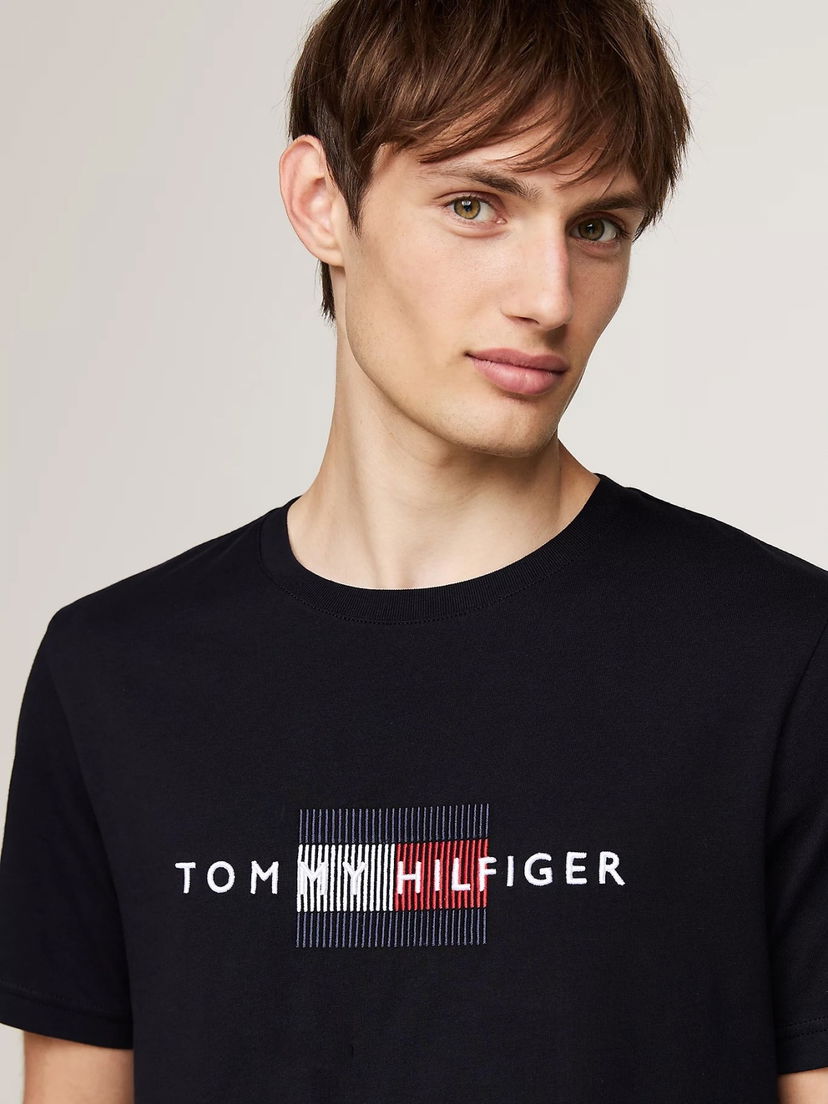 Тениска Tommy Hilfiger S/S T-Shirt Черно | MW0MW36455DW5