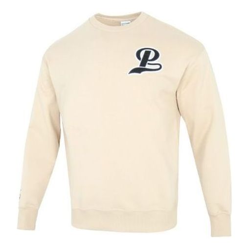 Пуловер Puma Team Crew Logo Sweatshirt Бежово | 539268-67