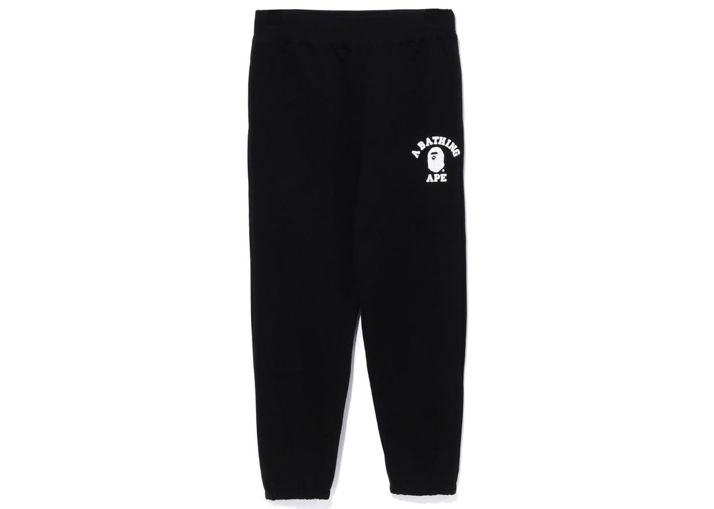 Спортни панталони BAPE College Wide Fit Sweat Pants Черно | 1J30-152-017, 0