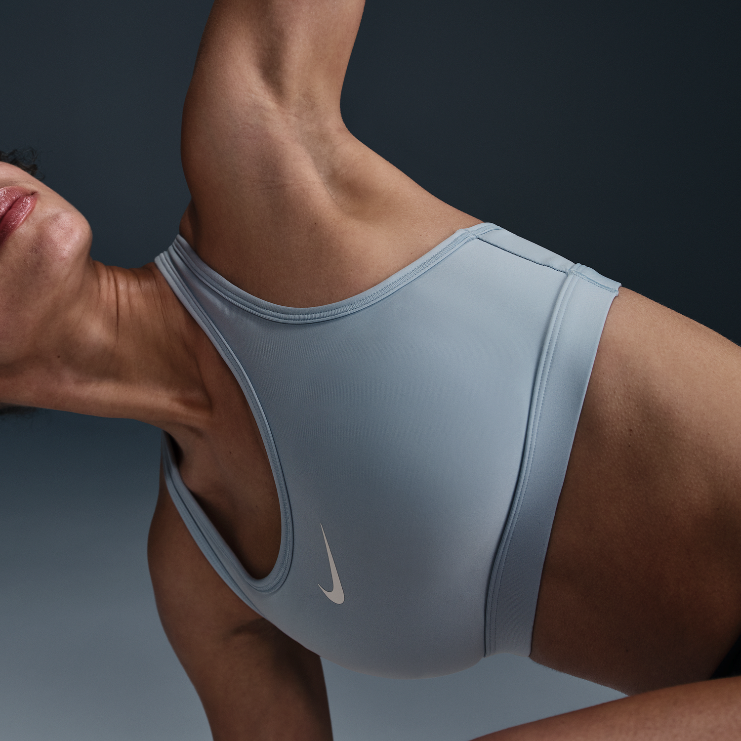 Сутиен Nike Nike Swoosh Medium-Support Padded Sports Bra Синьо | DX6821-441, 1
