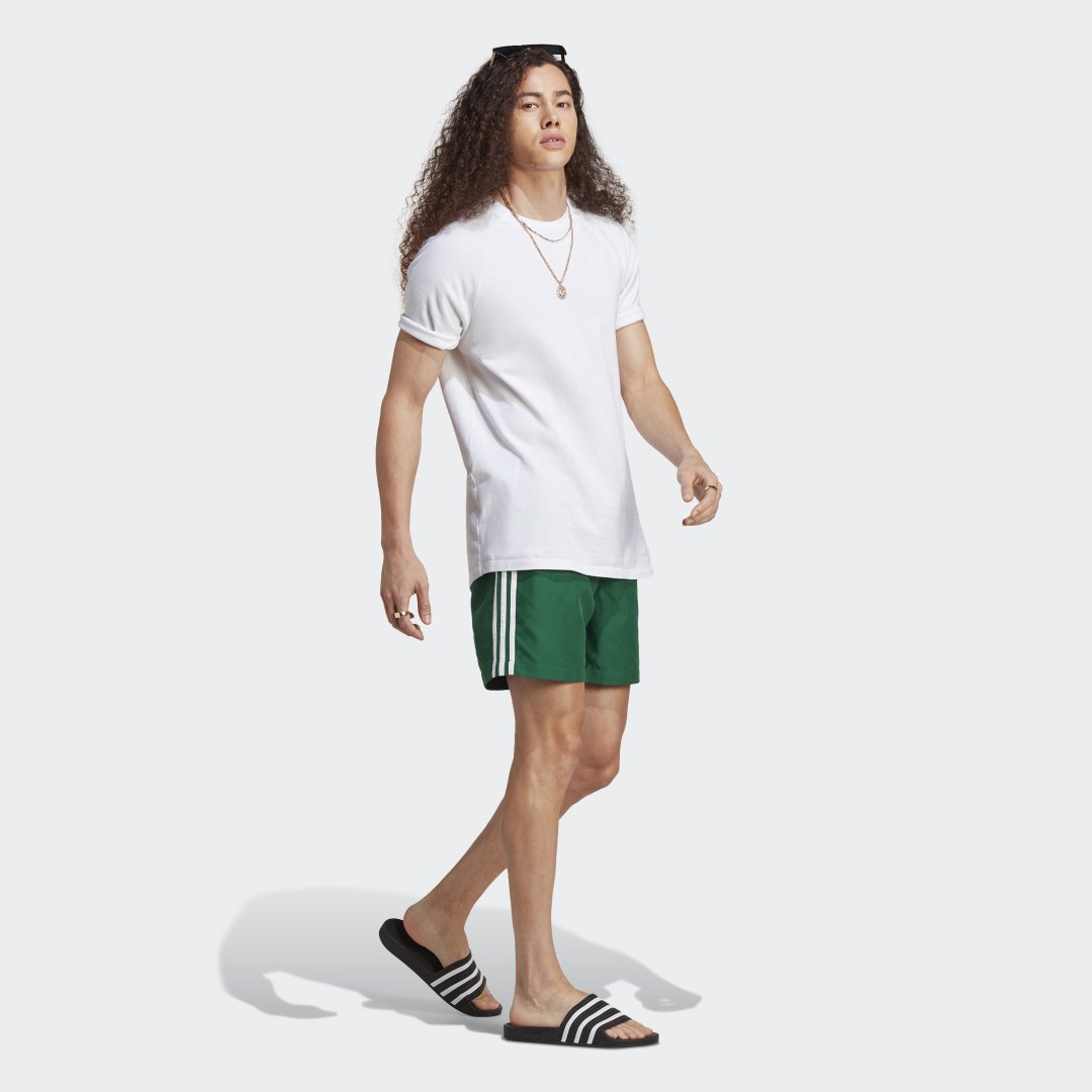 Бански adidas Originals Adicolor 3-Stripes Зелено | HT4408, 1