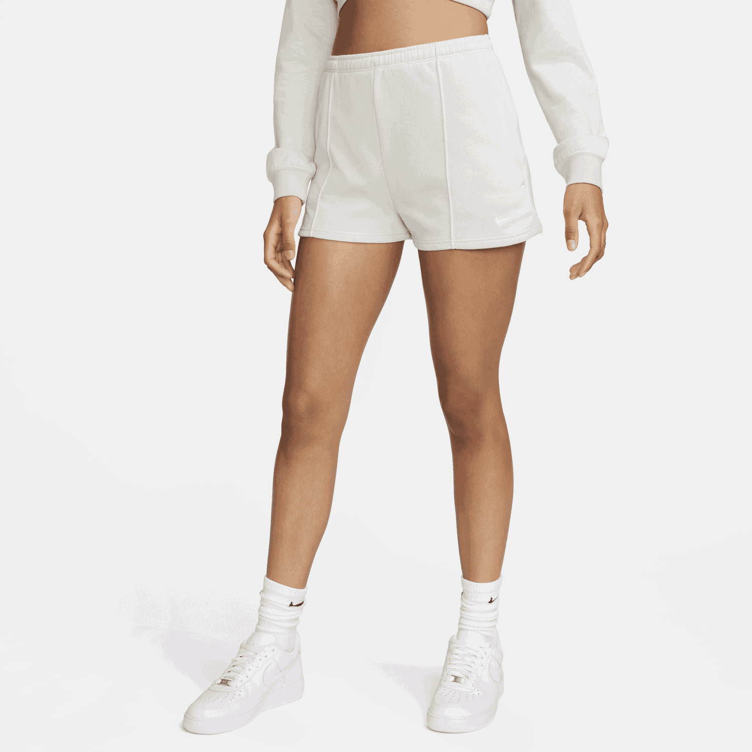 Къси панталони Nike Sportswear Chill Terry Бяло | FN2455-104, 1