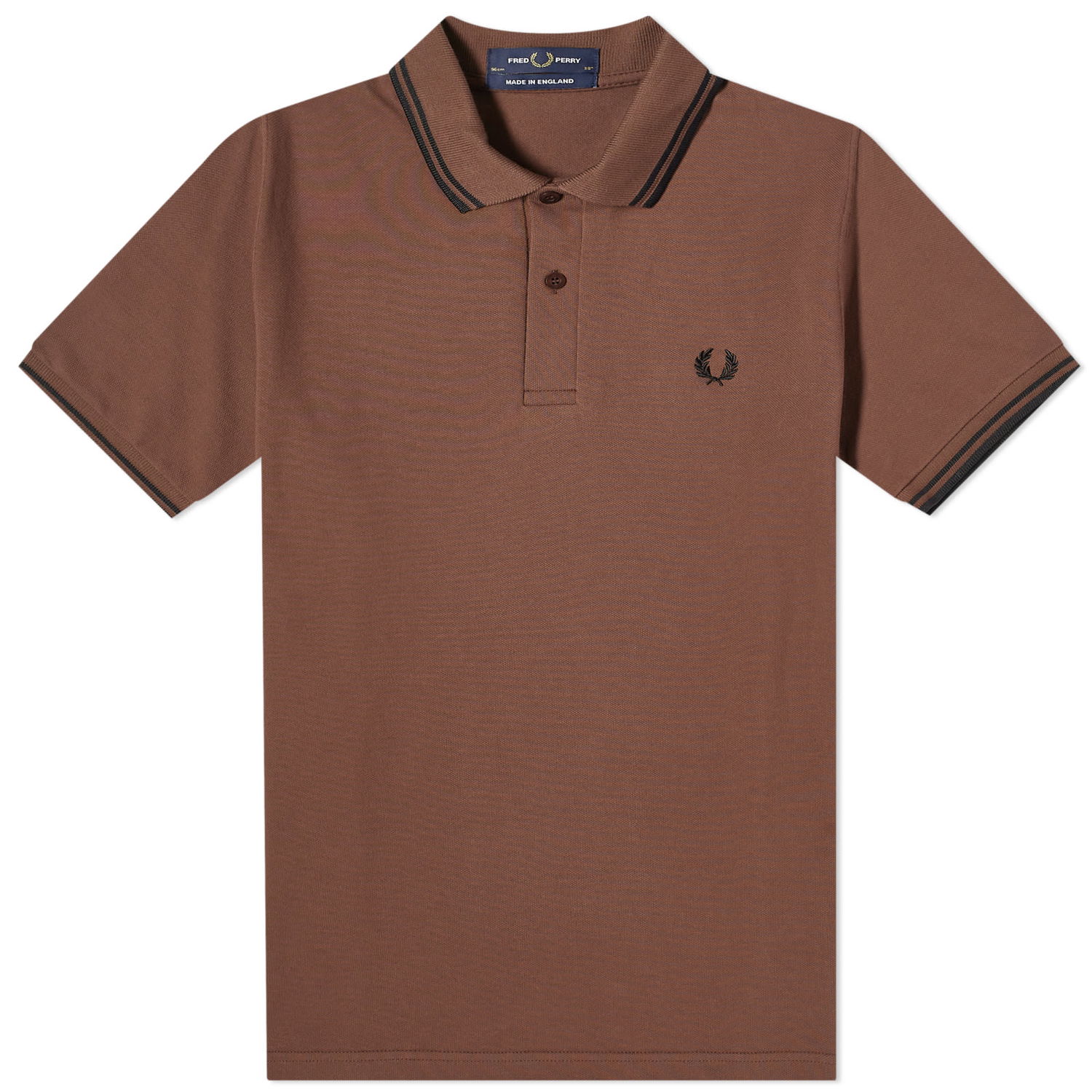 Поло тениска Fred Perry Original Twin Кафяво | M12-V49, 0