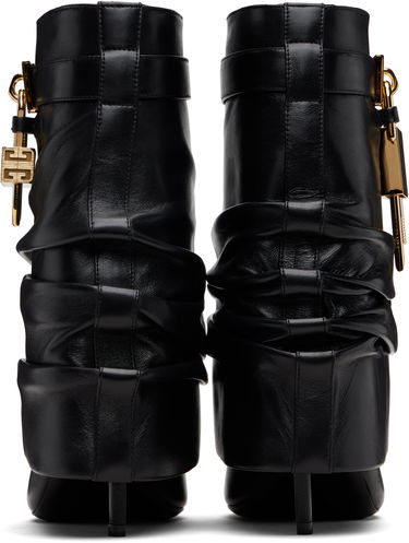 Кецове и обувки Givenchy Shark Lock Stiletto Boots Черно | BE604RE2AF001, 1