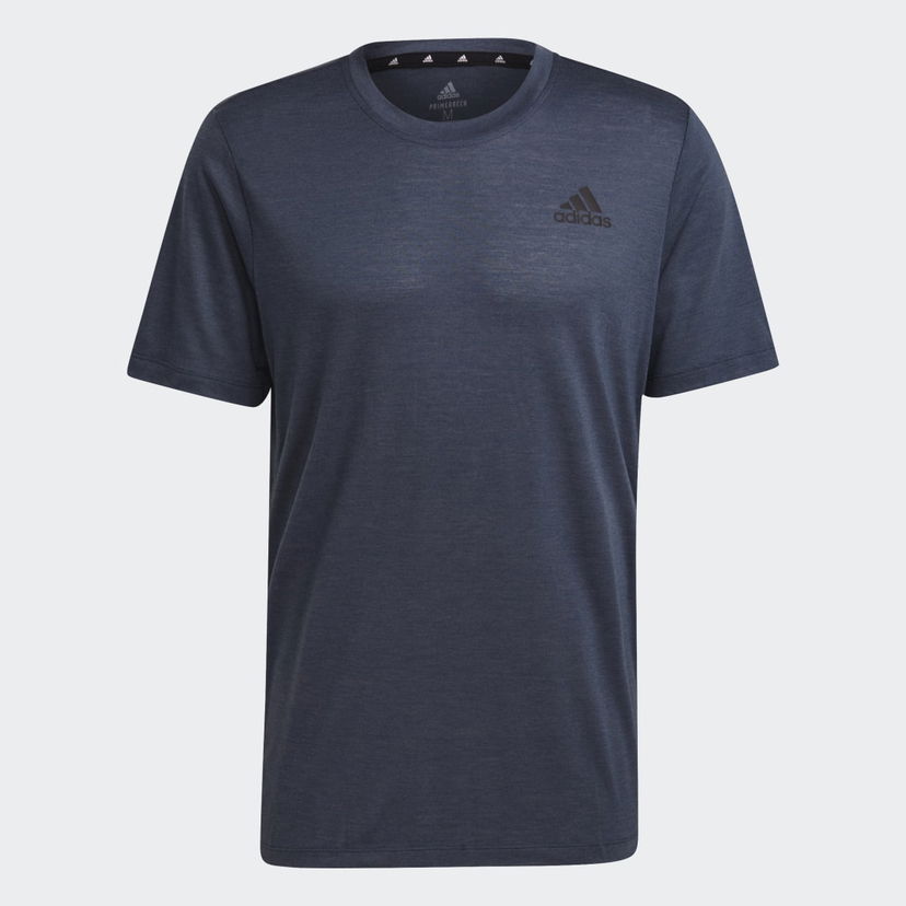 Тениска adidas Performance Heathered Training T-Shirt Тъмно синьо | GR0508