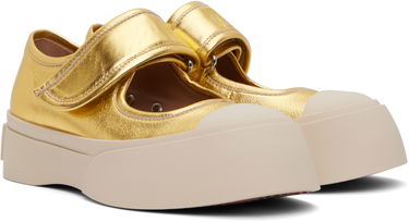 Облекло Marni Marni Leather Mary Jane Ballerinas Жълто | SNZW003120 PR695, 3