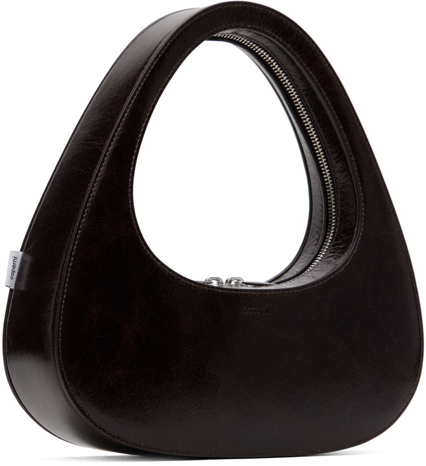 Дамска чанта Coperni Baguette Swipe Shoulder Bag Кафяво | COPBA04403, 1