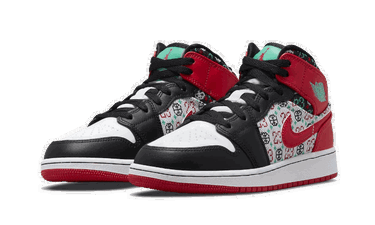 Кецове и обувки Jordan Air Jordan 1 Mid "Holiday" GS Червено | DM1208-150, 2