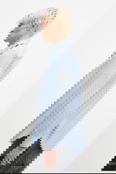 Риза Martine Rose Martine Rose Classic Striped Shirt, relaxed fit, classic collar Синьо | 401WS02509, 2