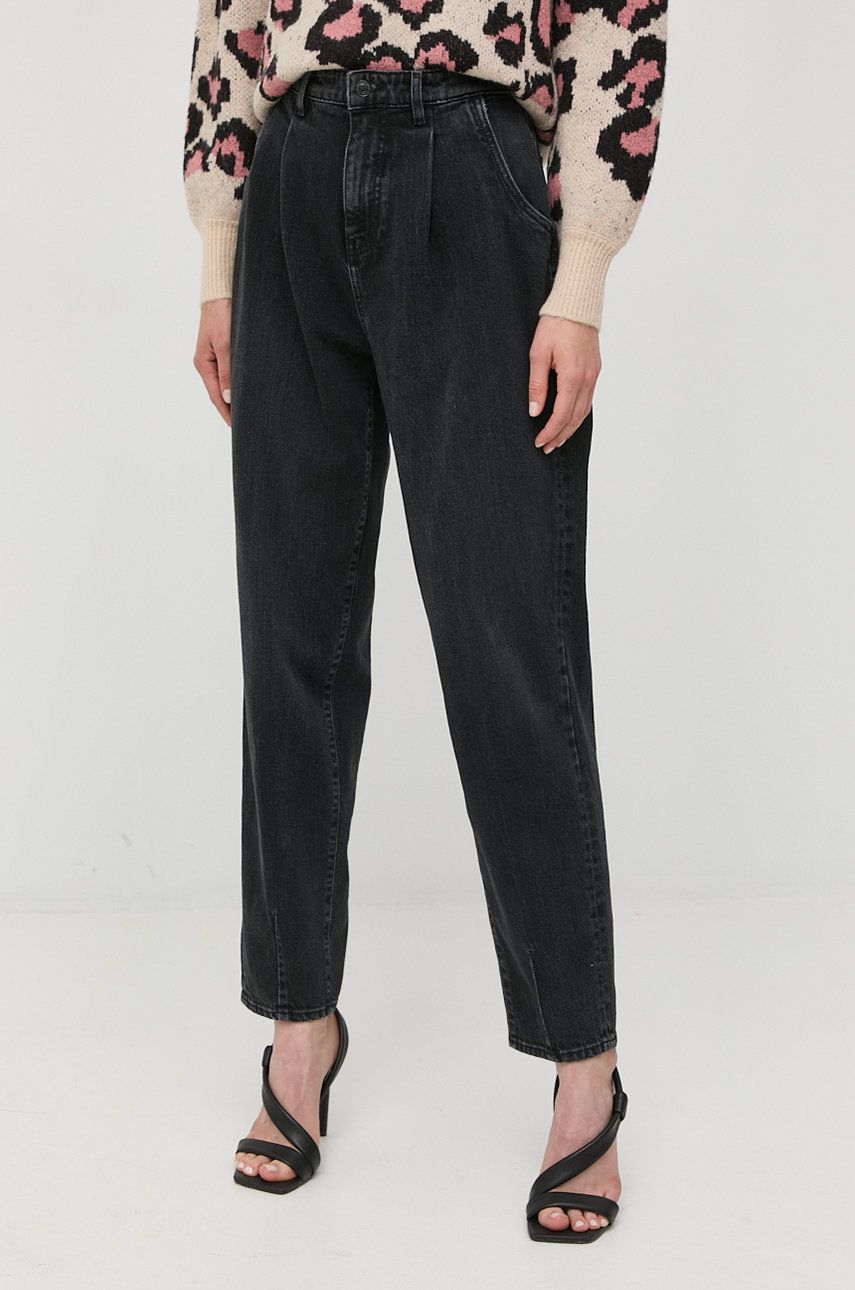 Дънки GUESS High Waist Trousers Черно | W2BA29.D4QD1, 0