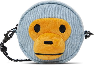 Портфейл BAPE Baby Milo Face Denim Crossbody Bag Синьо | 0MXBGW4367XXO, 0