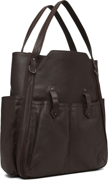 Голяма пазарска чанта KIKO KOSTADINOV Kiko Kostadinov Inex Leather Tote Кафяво | KKAW25BG04-148, 1