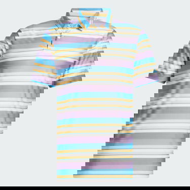 Поло тениска adidas Performance Striped Short Sleeve Polo Shirt Синьо | IQ2944, 3