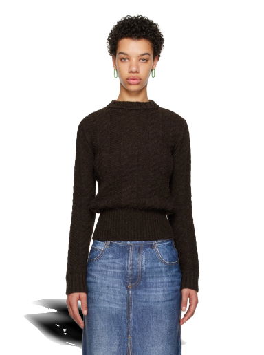 Пуловер Bottega Veneta Shetland Sweater Кафяво | 757825 V39D0