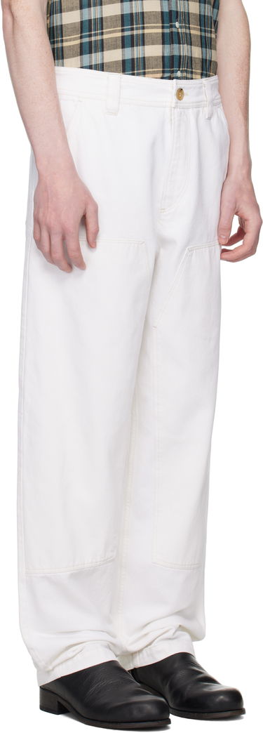 Карго панталони A.P.C. A.P.C. Gustav Carpenter Pants Бяло | COGZV-M08484, 4