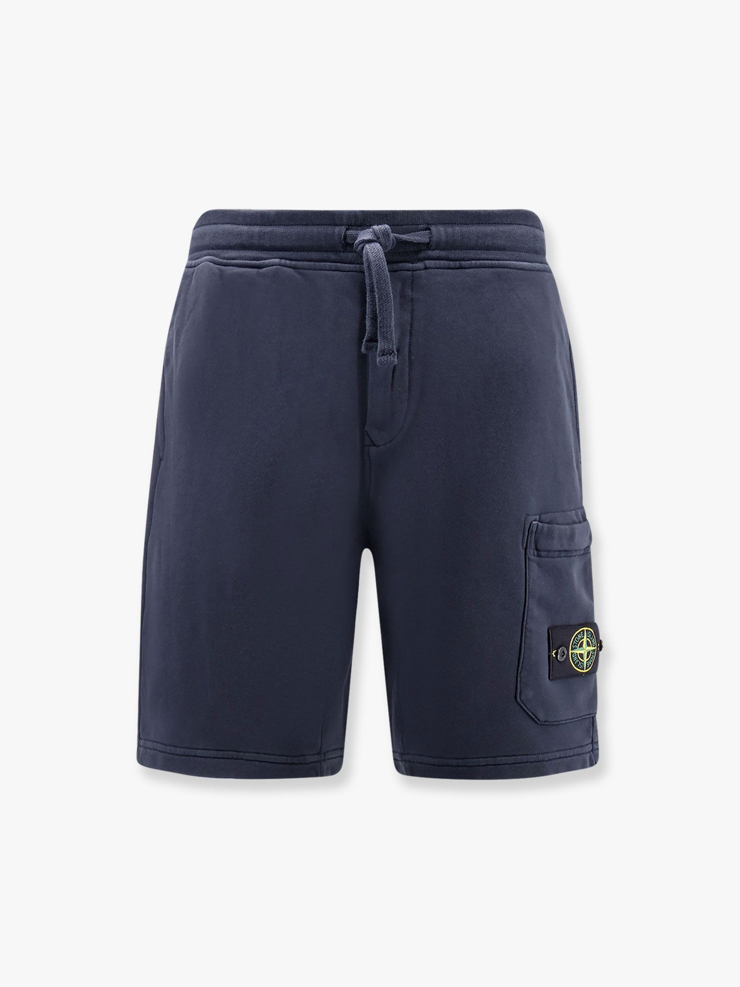 Къси панталони Stone Island Men's Blue Cotton Bermuda Shorts with Patch Pocket Тъмно синьо | K1S156200012S0051V0020, 0