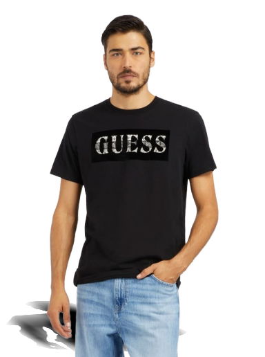 Тениска GUESS Front Logo T-Shirt Черно | M4RI70K9RM1