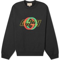 Пуловер Gucci Interlocking Logo Crewneck Черно | 768460-XJGA1-1162, 1