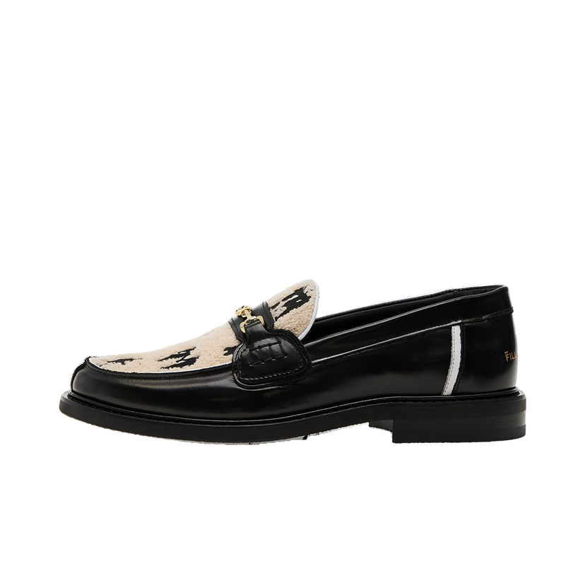 Кецове и обувки Filling Pieces Generations Horsebit Loafer with Patterned Fur Черно | 112511303225