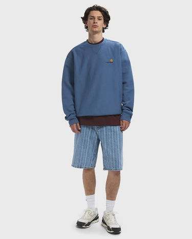 Суитчър Carhartt WIP Carhartt Script Sweatshirt Синьо | I025475-1YI.XX, 1