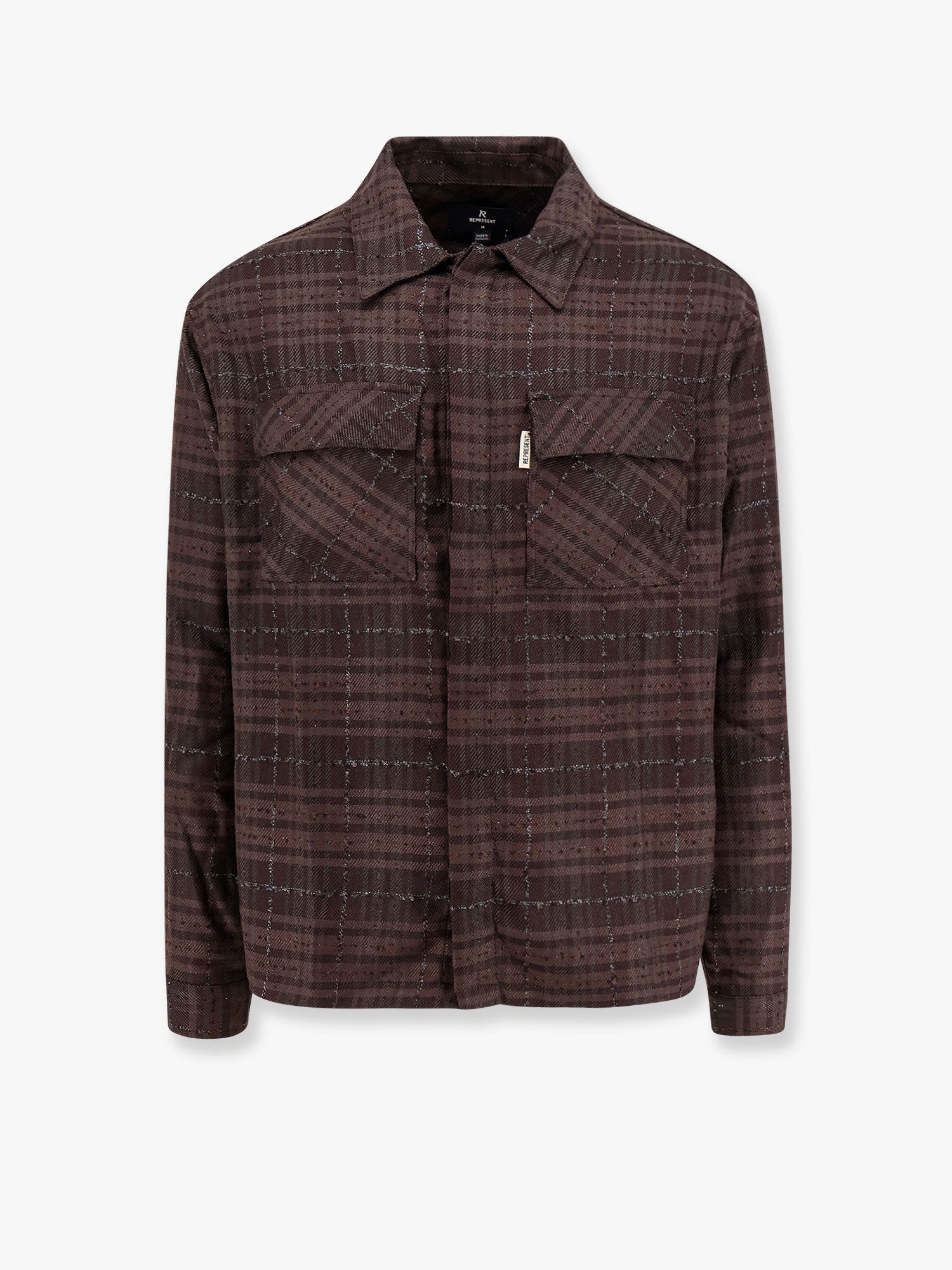 Риза Represent Clo Brown Checkered Buttoned Shirt Кафяво | MLM2158064, 0