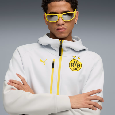 Суитчър Puma Borussia Dortmund Tech FZ Hoody Бяло | 781696-18, 2