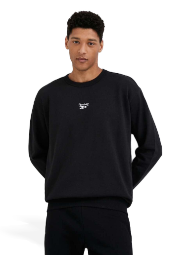 Суитчър Reebok Classic Small Vector Crew Sweatshirt Черно | HS7145