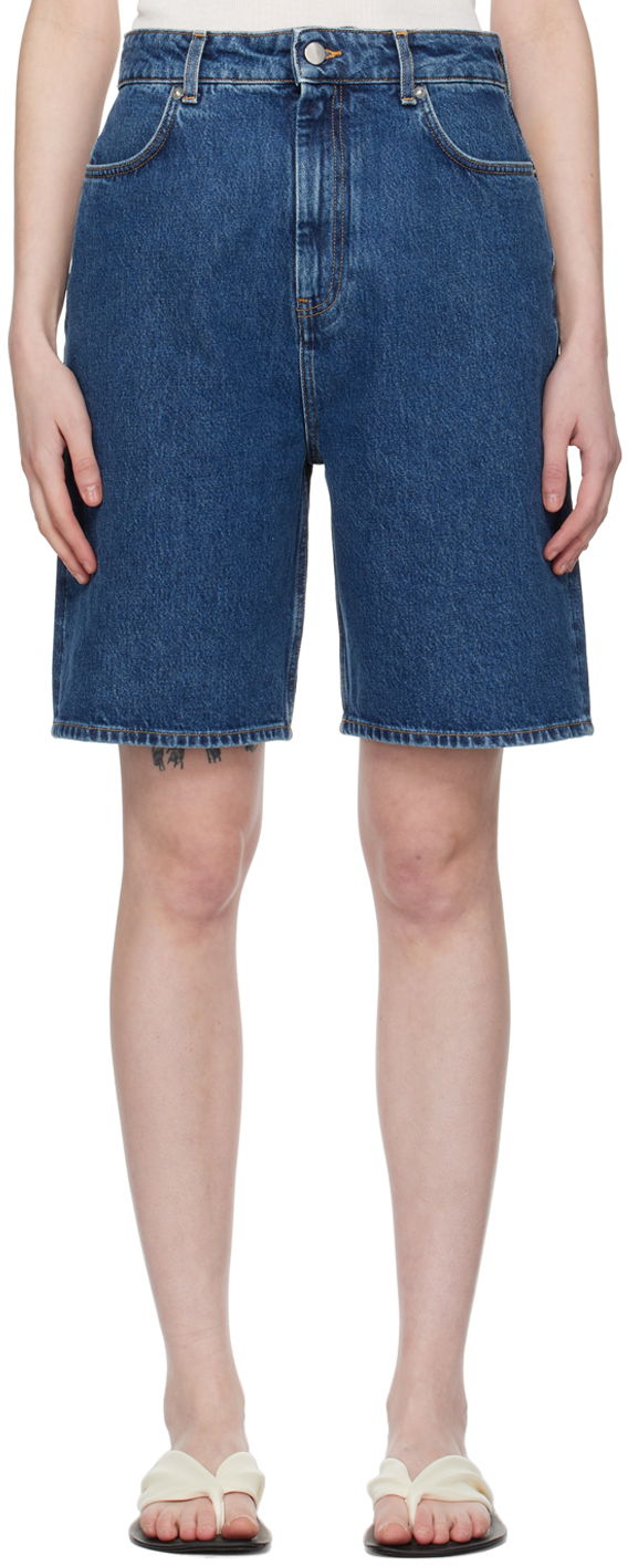 Къси панталони Loulou de Saison Loulou de Saison Isu Denim Shorts Синьо | ISU, 0