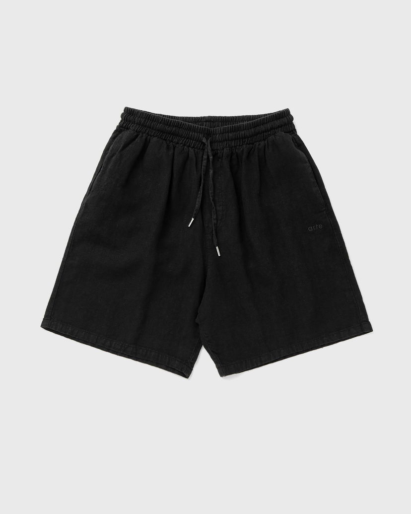 Къси панталони Arte Antwerp Linnen Shorts Casual Shorts Черно | SS24-072SHO-BLACK