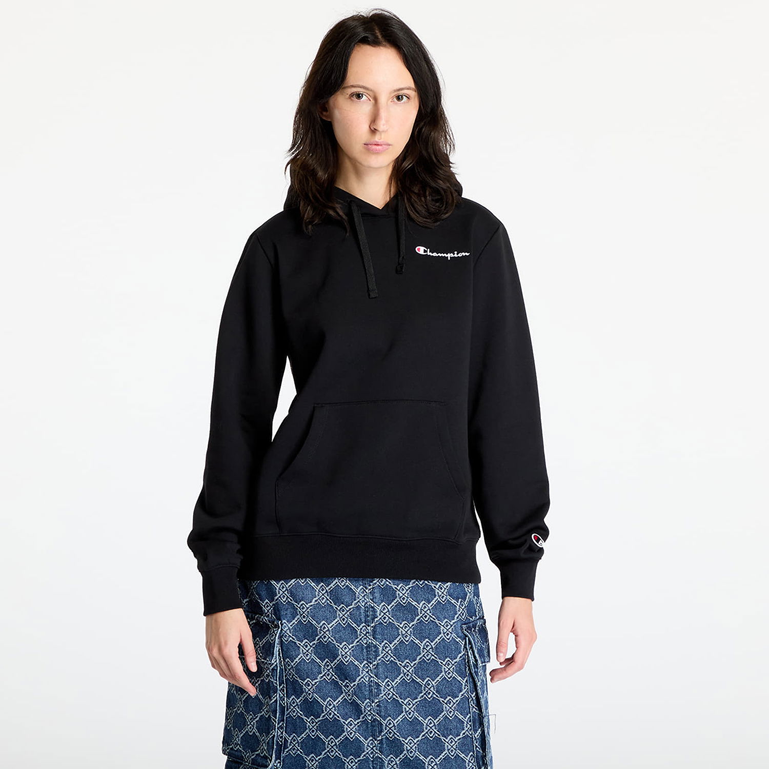 Суитчър Champion Hooded Sweatshirt Black Черно | 117530 CHA KK001, 0