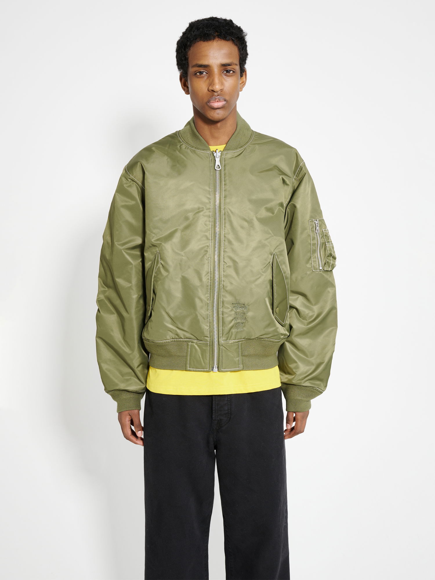 Яке бомбър Stüssy Built Bomber Jacket Olive Зелено | 115743 0403, 0