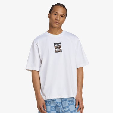 Тениска adidas Performance Oversized Leo Graphic T-Shirt Бяло | JV7570, 1