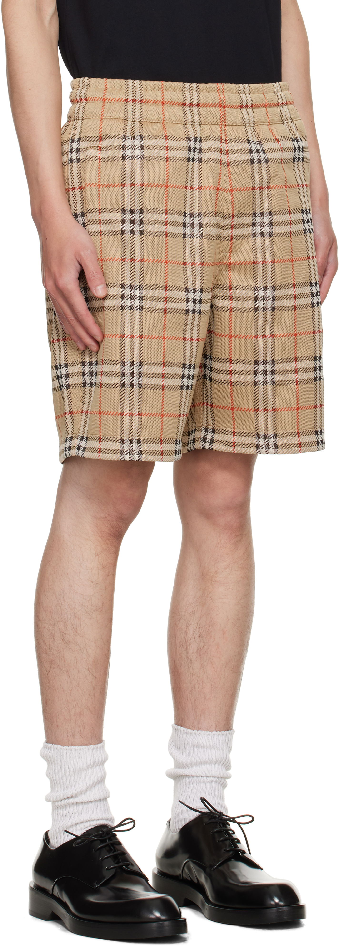 Къси панталони Burberry Burberry Check Shorts Бежово | 8113850, 1