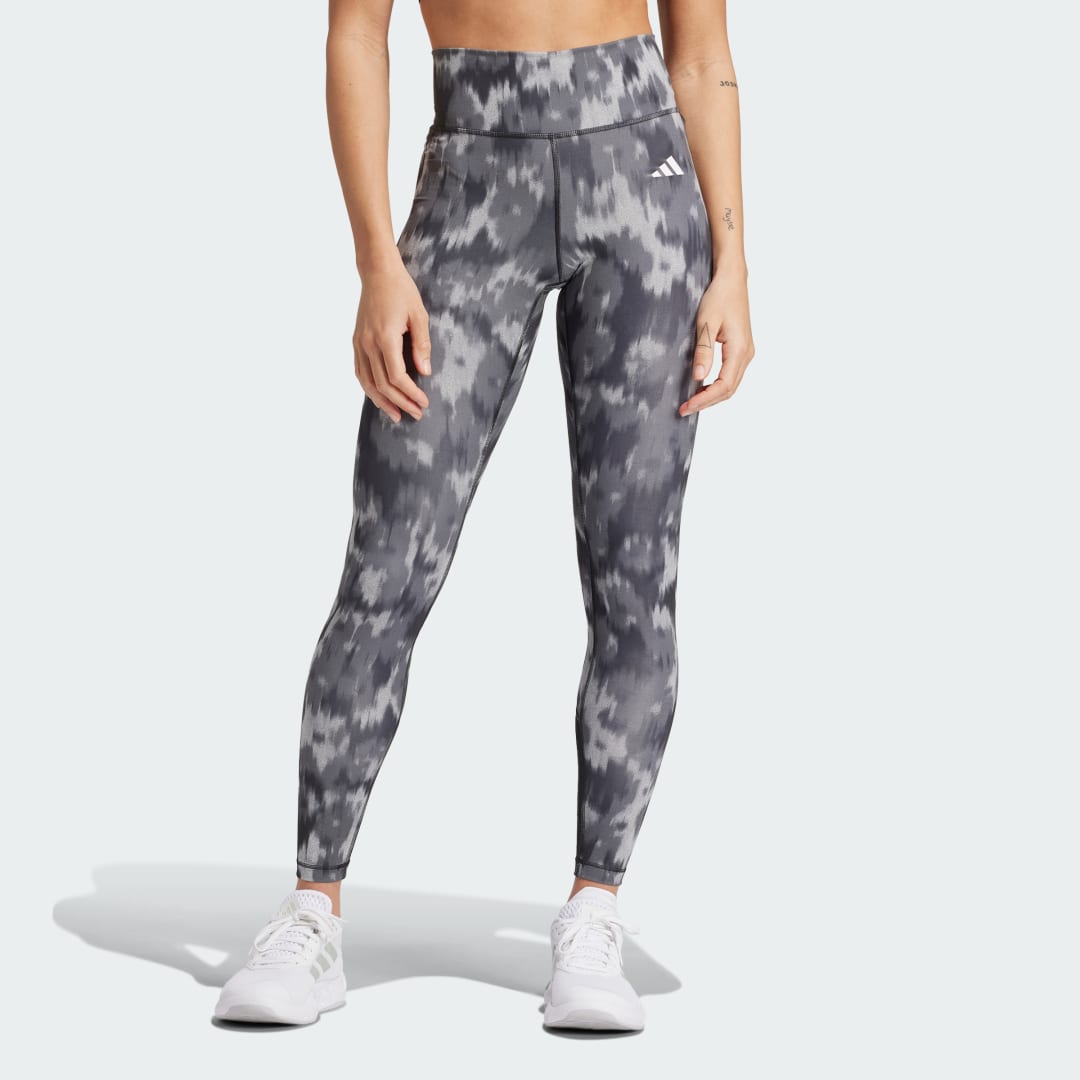 Клинове adidas Performance Essentials Allover Print Tie-Dye Leggings Сиво | IK5446, 0