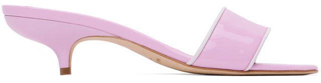 Manolo Blahnik Helamu Kitten Heel Mules