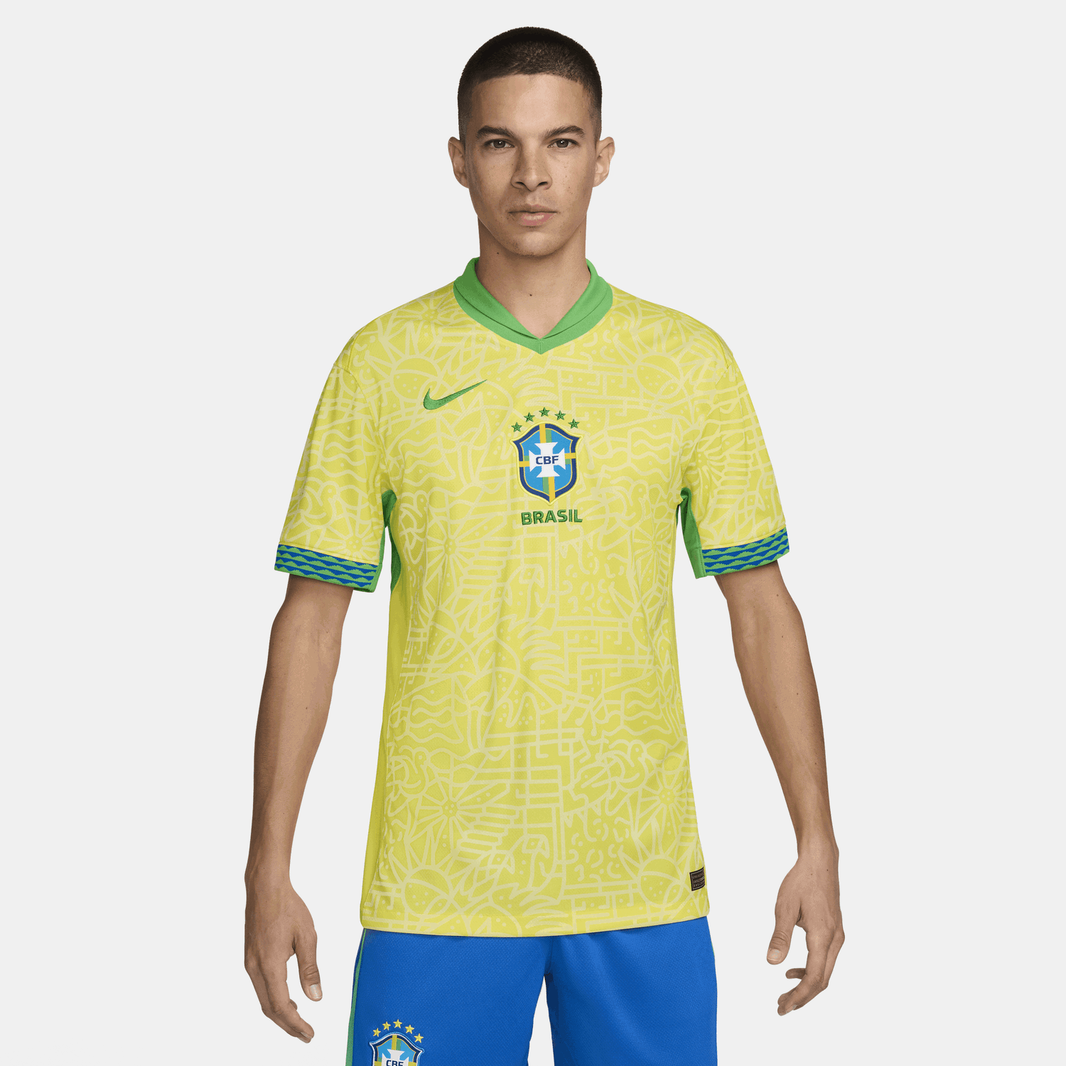 Фланелка Nike Dri-FIT Replica Brazil 2024/25 Stadium Жълто | FJ4284-706, 0