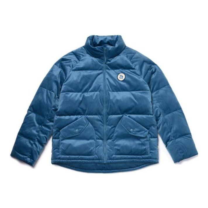 Пухо яке Vans Velvety Down Puffer Jacket Синьо | VN0A7YIIP8X