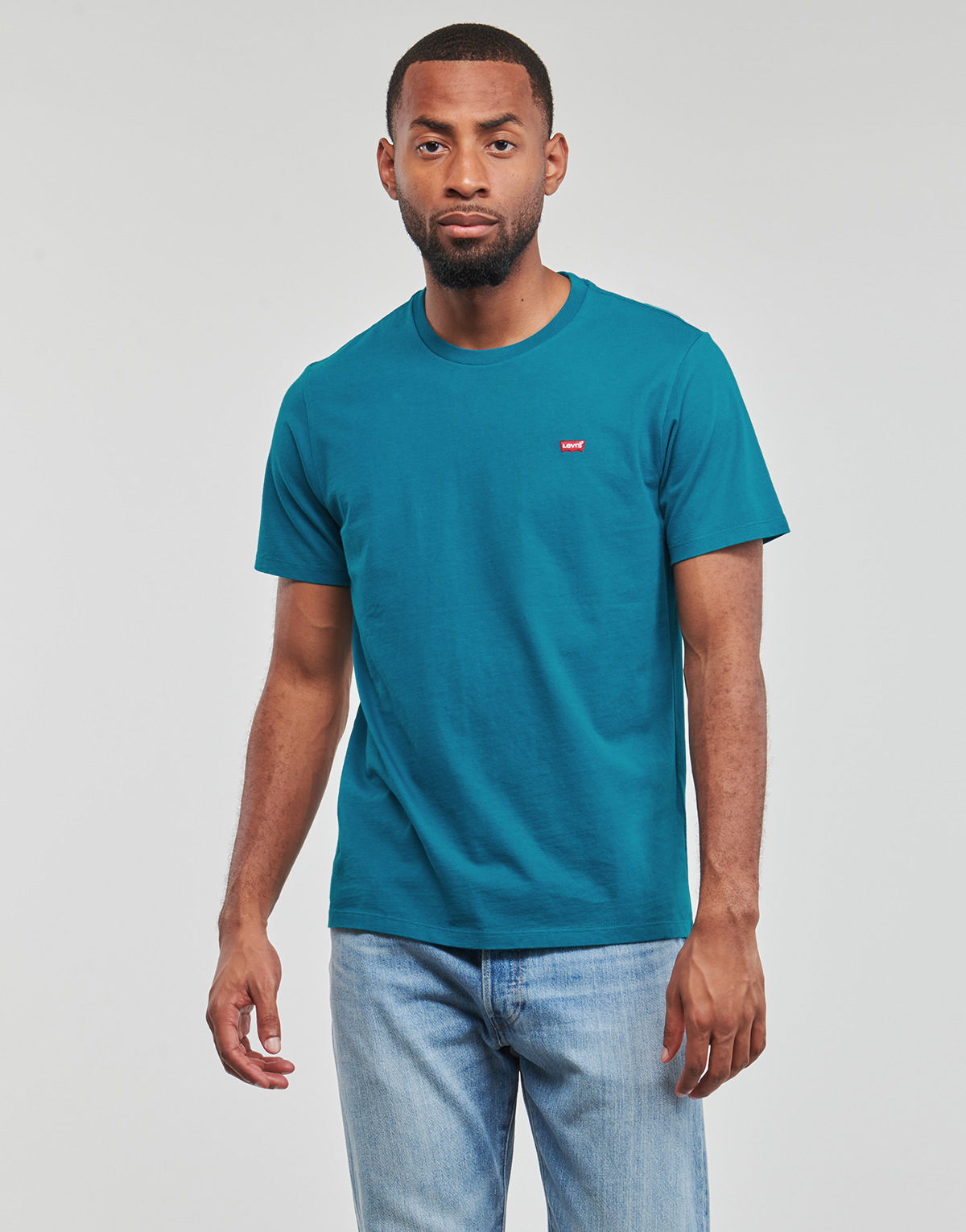 Тениска Levi's SS ORIGINAL HM TEE Тюркоазено | 56605-0184, 1