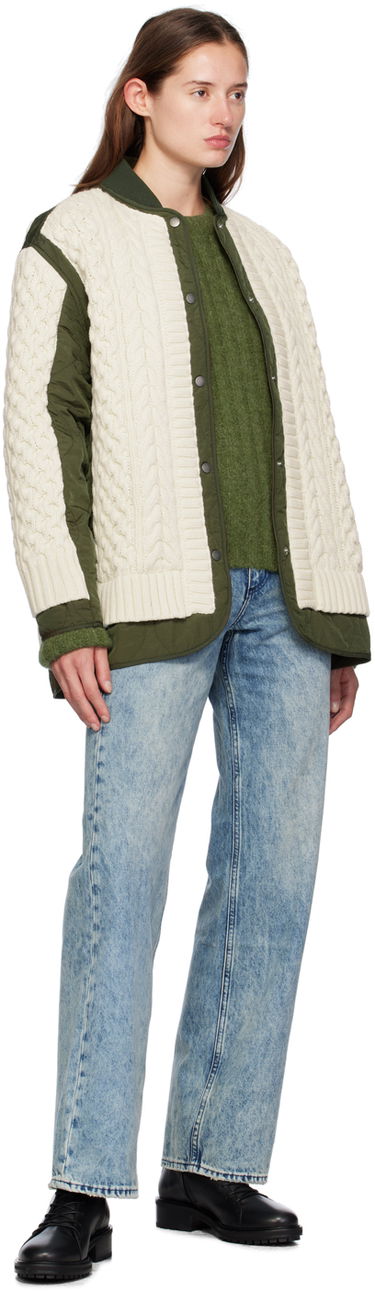 Пуловер rag & bone Rag & Bone Stassi Crewneck Sweater Зелено | WAS24F066ON66, 3