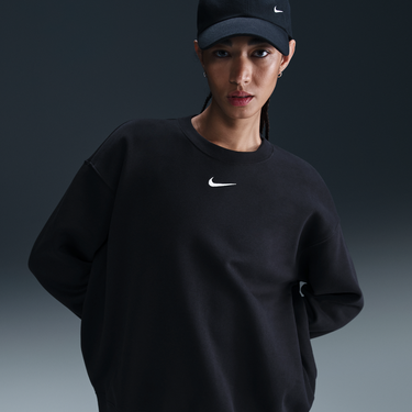 Пуловер Nike Sportswear Phoenix Fleece Crewneck Sweatshirt Черно | FZ4270-010, 1