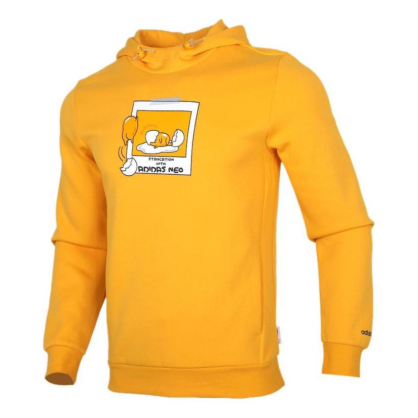 Суитчър adidas Originals Neo Graphic Print Hoodie Жълто | GL7226