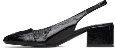 Кецове и обувки Courrèges Courrèges AC Vinyl Slingback Heels Черно | 325SPP039VY0003, 2