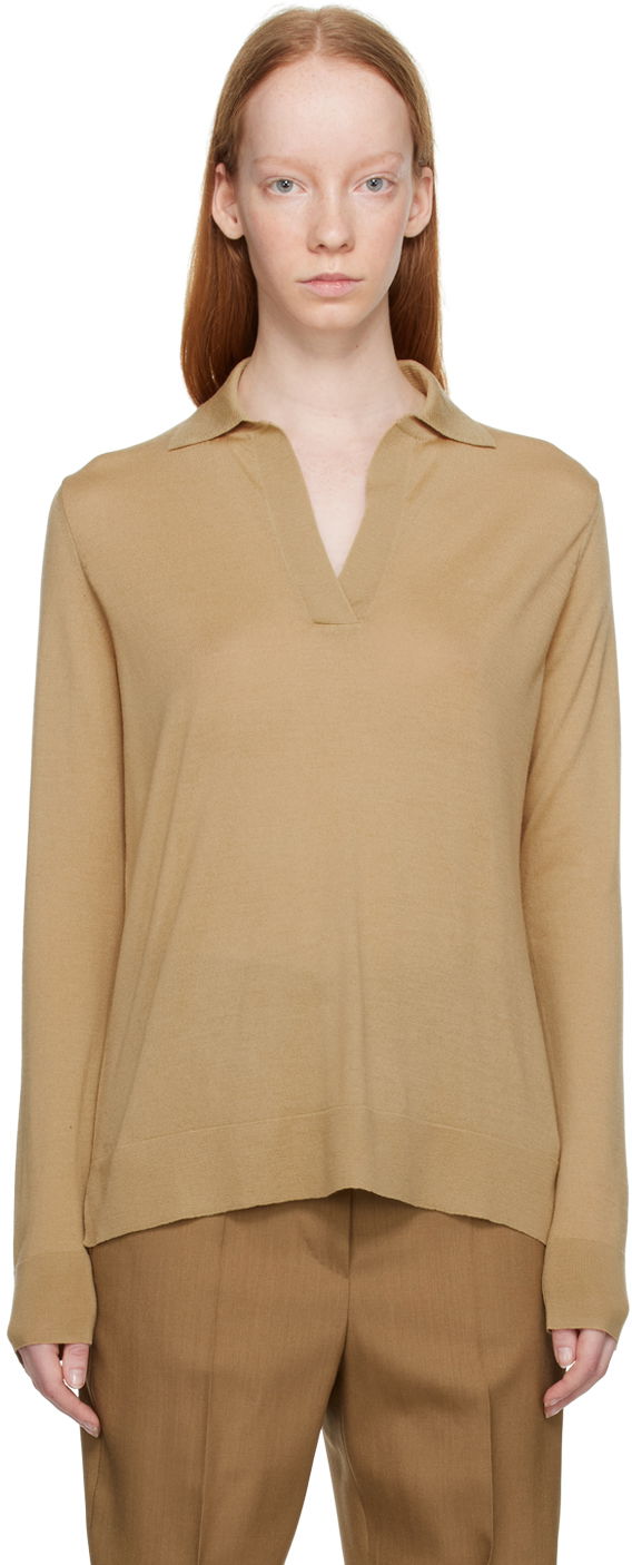 Пуловер Max Mara Infante Polo Neck Sweater Бежово | 2313612631600 13612631, 0
