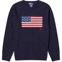 Пуловер Polo by Ralph Lauren Flag Intarsia Crewneck Тъмно синьо | 710718281006, 1
