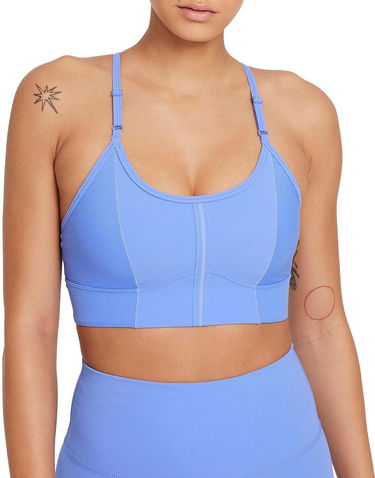 Сутиен Nike Nike Yoga Dri-FIT Indy Light-Support Padded Longline Sports Bra Синьо | dd1183-478, 0