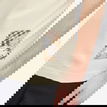 Тениска Burberry Label T-Shirt Бежово | 8103508-C1740, 5