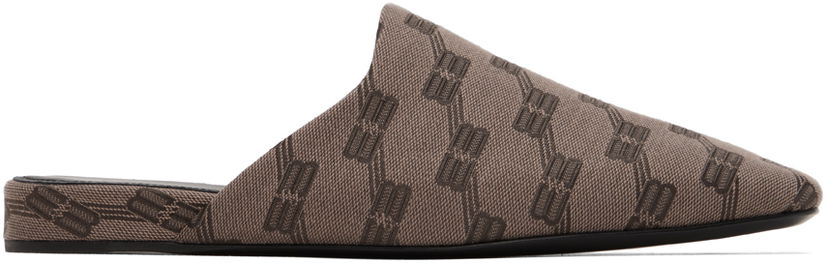 Кецове и обувки Balenciaga Cosy Patterned Mules Кафяво | 636605-W2I10-3020