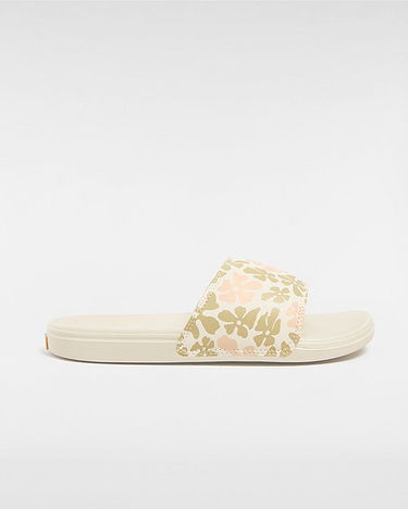 Кецове и обувки Vans Womens La Costa Slide-on Shoes (groovy Floral Peach) Women Pink, Size 2.5 Бежово | VN0A5HFEBOD, 0