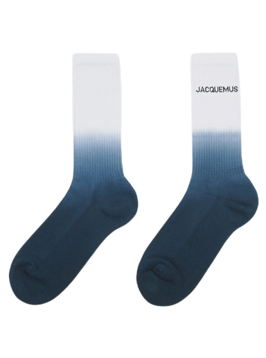 Чорапи Jacquemus Les Chaussettes Moisson Gradient Тъмно синьо | 221AC010-5000-380